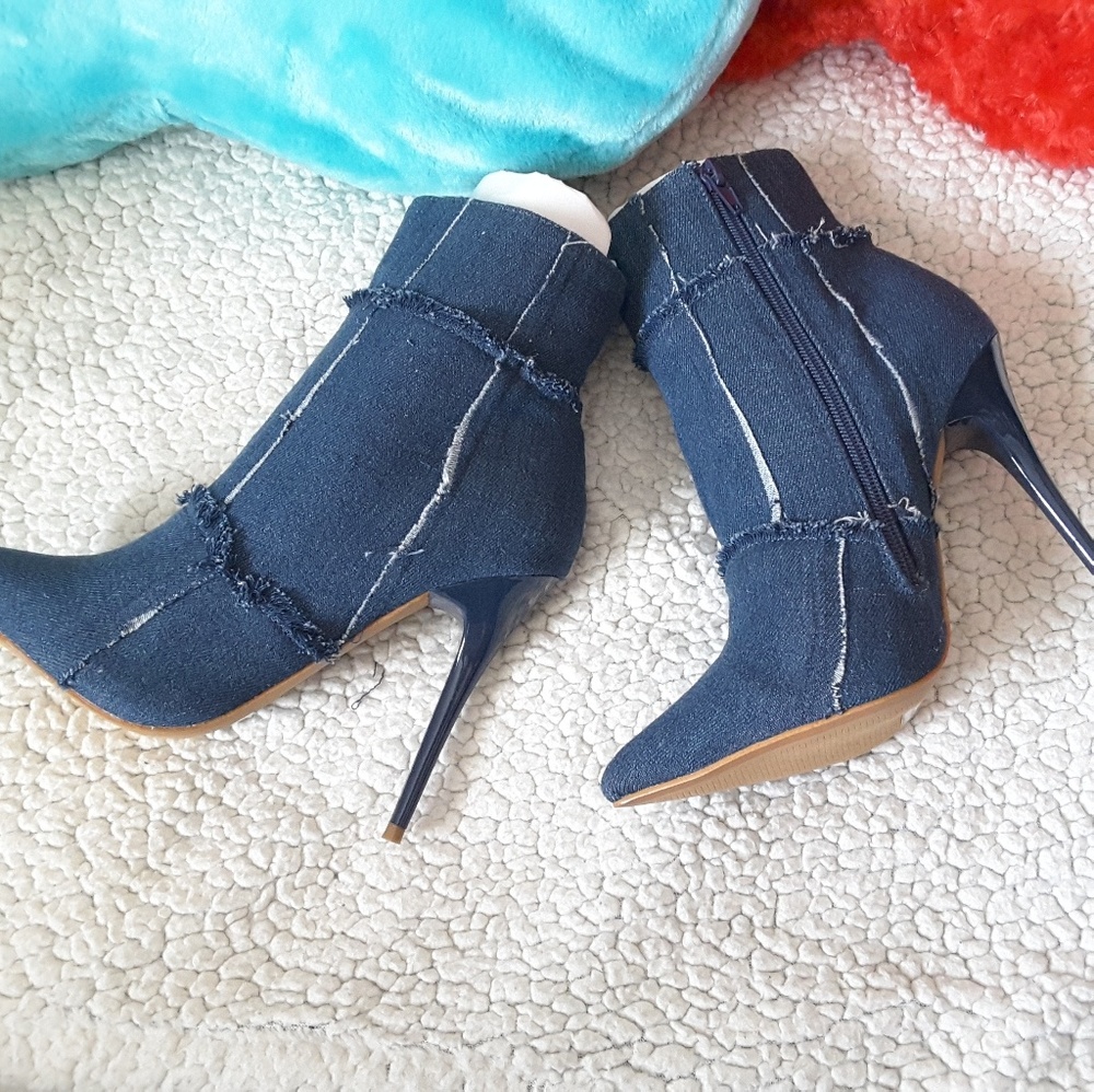 denim boots